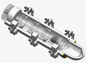 Transparent internal CAD view of the reusable medication capsule